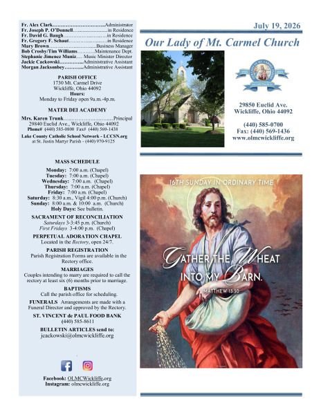 July 19 Bulletin