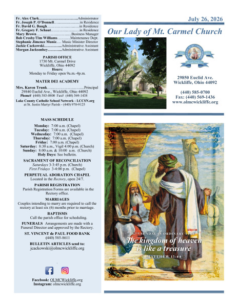 July 26 Bulletin